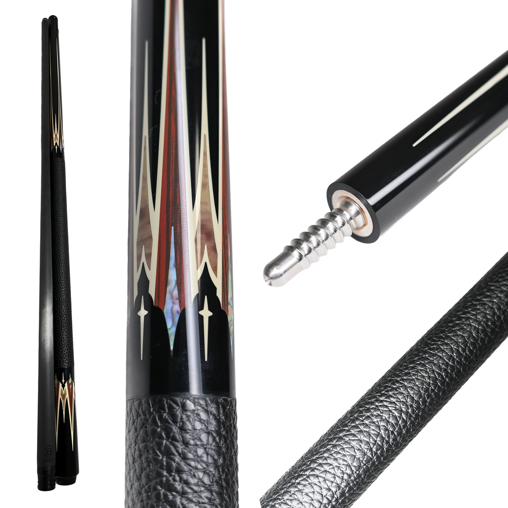NEW BIZU NEBULA カーボンファイバー プールキュー - マイクロファイバーレザーラップ -シャイニングナイト
