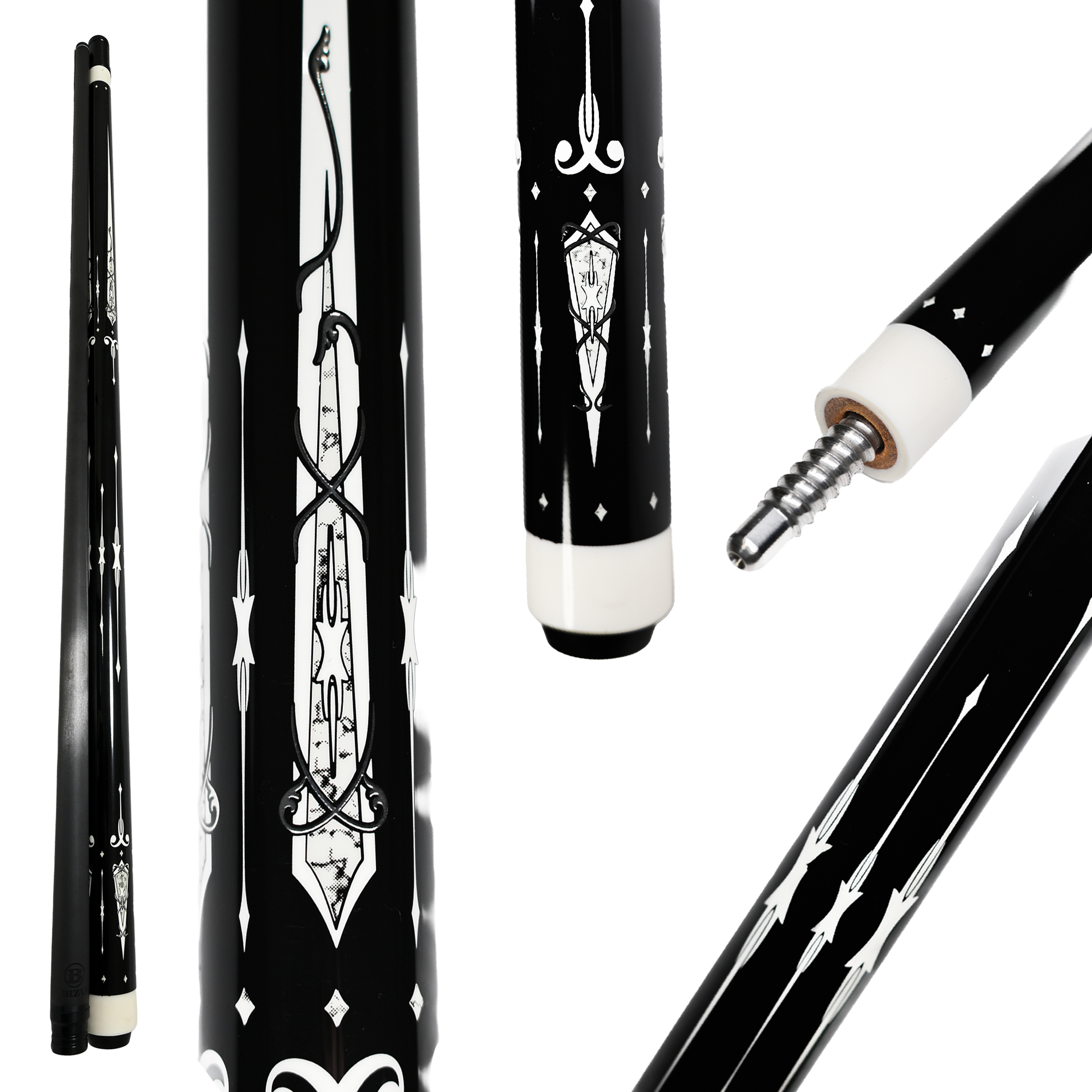 BIZU MOON SPEED  カーボンファイバー プールキュー ホワイトクラウド